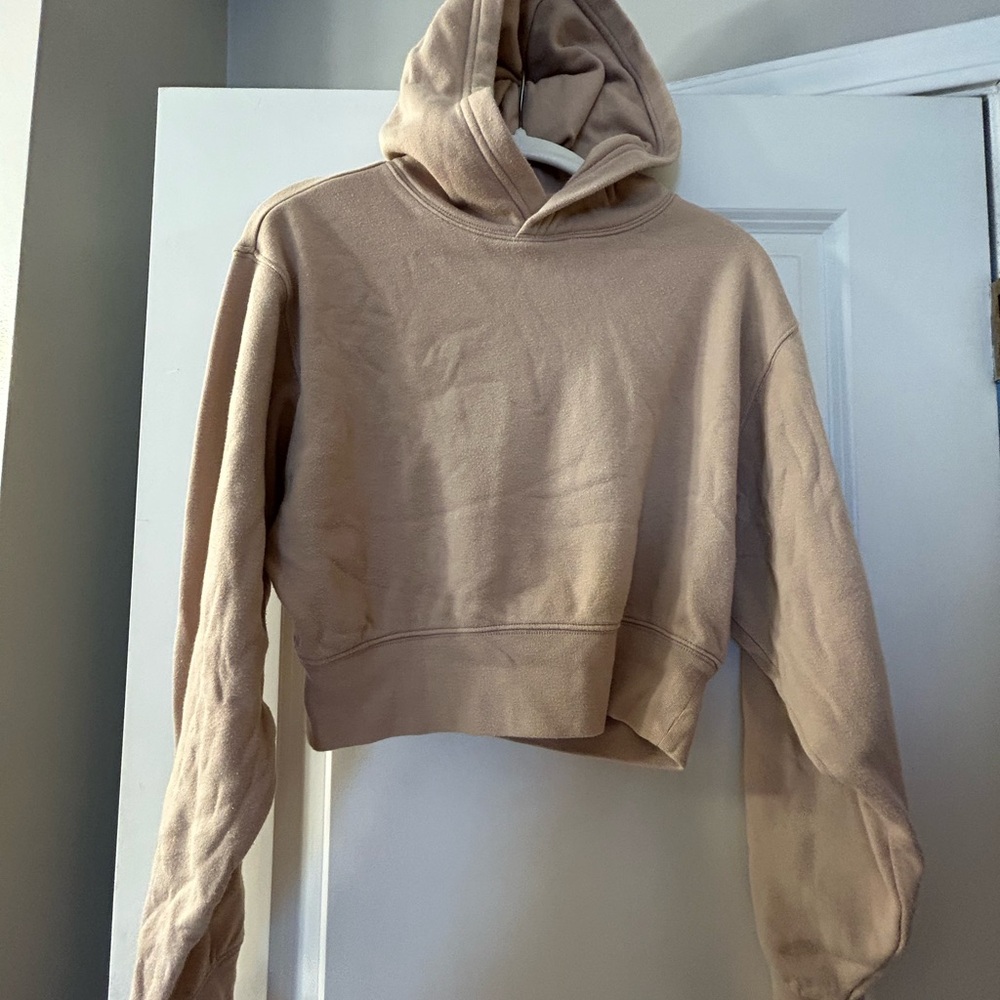 Bundle Deal!! 2 Express Women's Beige Cropped Hoodies.